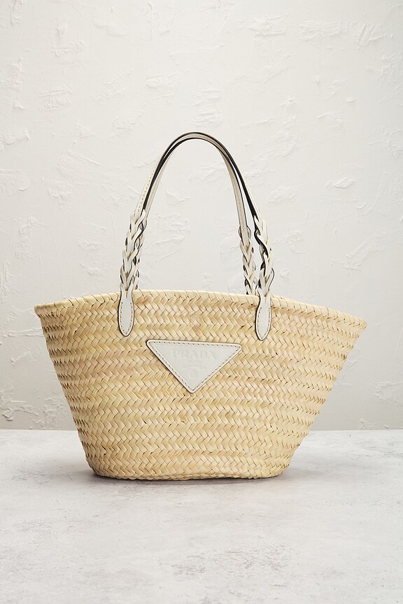 view 2 of 9 Prada Straw Tote Bag in Neutral