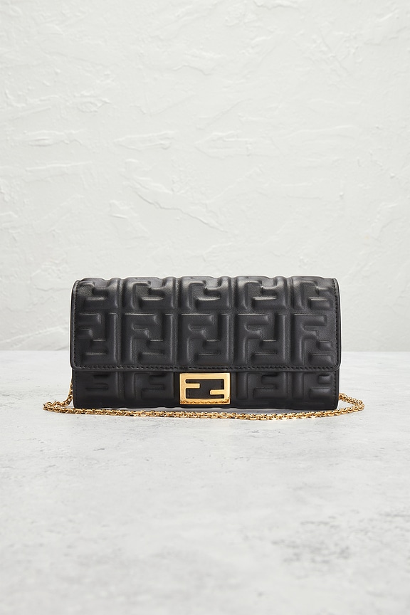 view 2 of 7 FENDI チェーンウォレット in Black