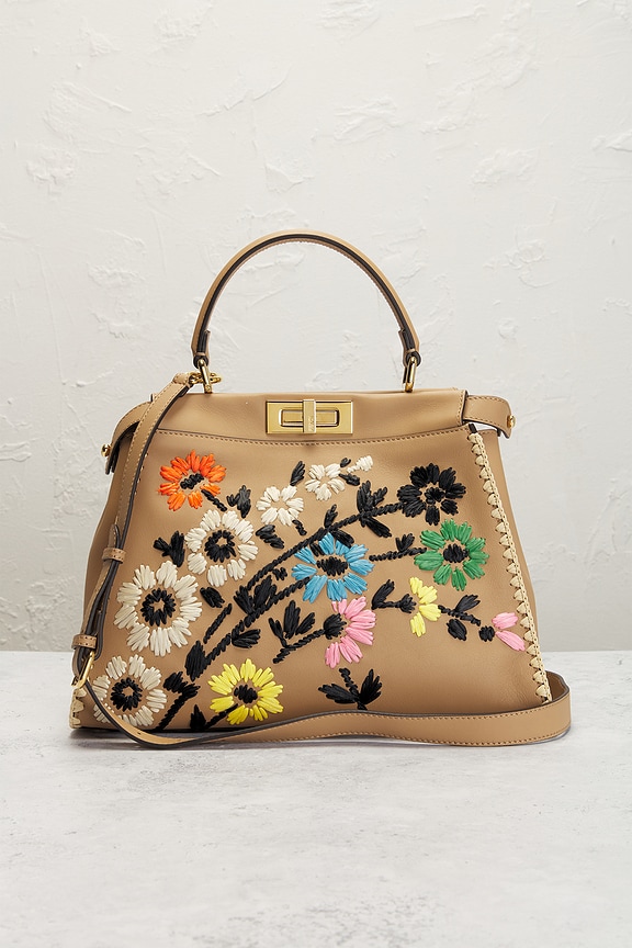 view 2 of 9 Fendi Peekaboo Handbag in Beige