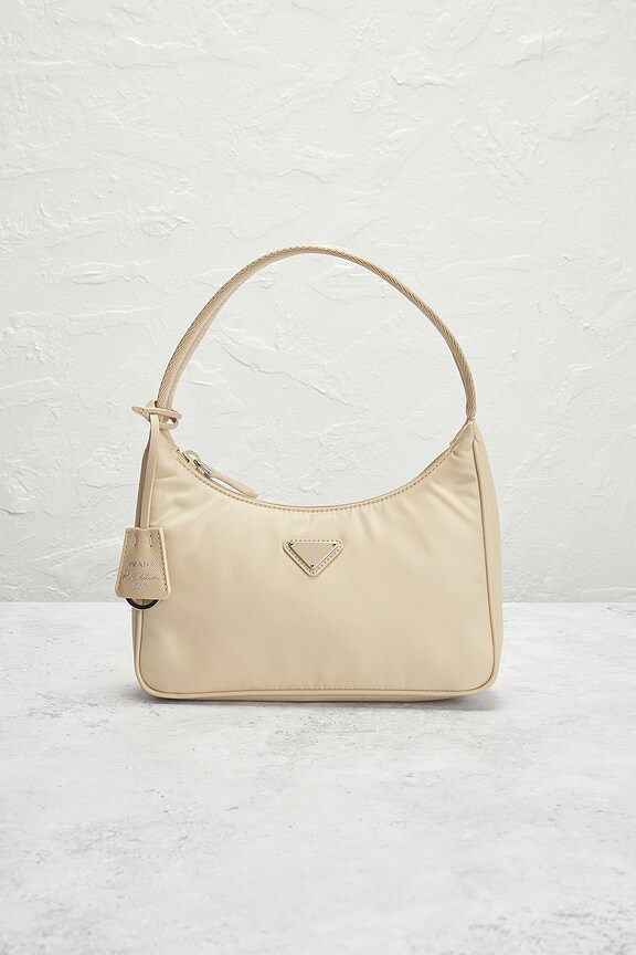 view 2 of 7 Prada Re-Edition Nylon Shoulder Bag in Cream