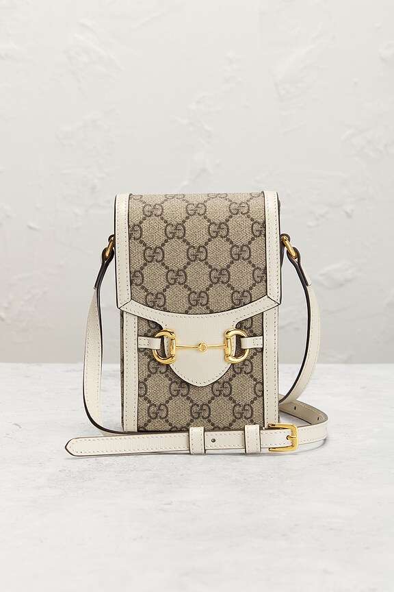 view 2 of 9 Gucci Horsebit Shoulder Bag in Beige