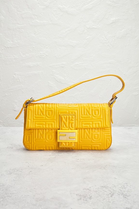 view 2 of 8 Fendi Baguette Shoulder Bag in Yellow