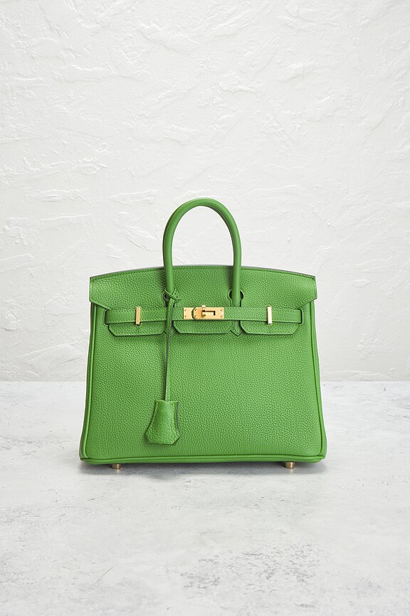 view 2 of 7 Hermes Togo Birkin 25 Handbag in Vert Yucca