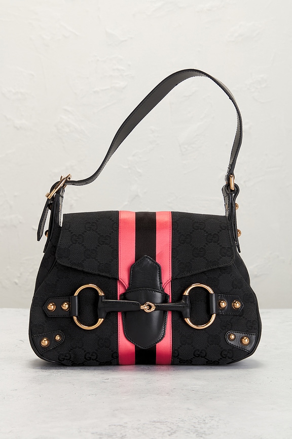 view 2 of 10 Gucci Horsebit Shoulder Bag in Black