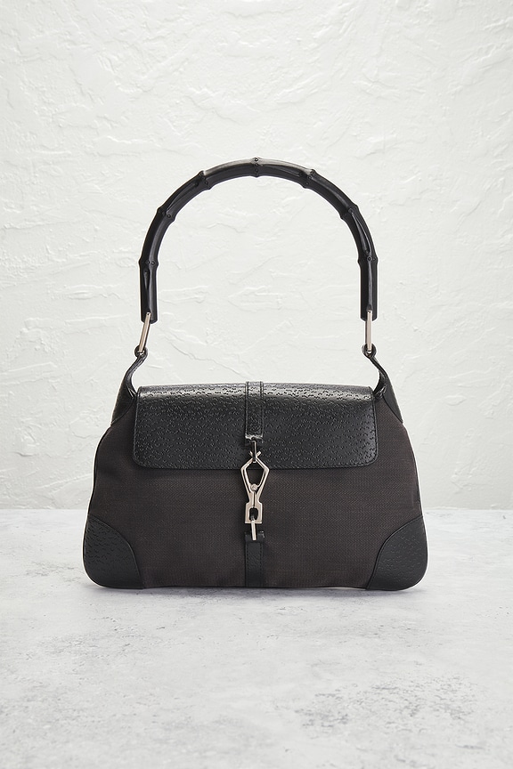view 2 of 9 Gucci Bamboo Jackie Shoulder Bag in Black