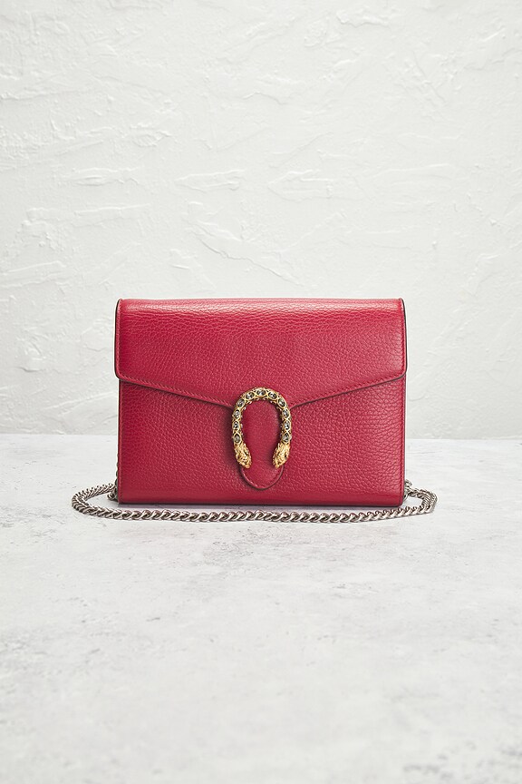 view 2 of 7 Gucci Dionysus Wallet On Chain in Red
