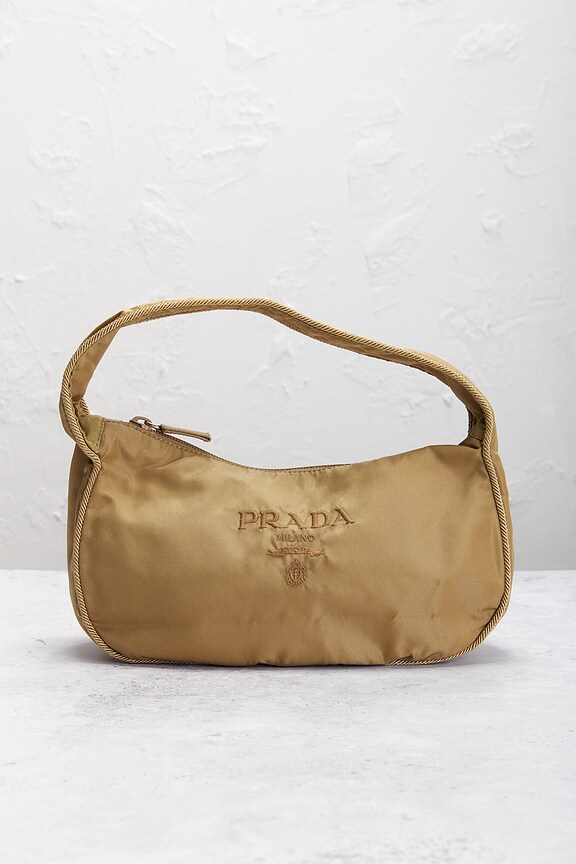 view 2 of 9 Prada Nylon Shoulder Bag in Beige