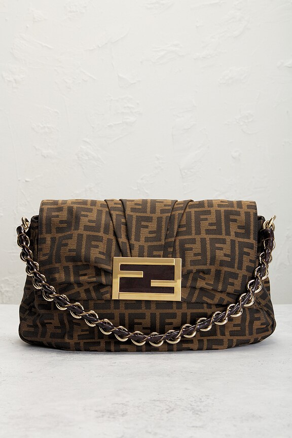 view 2 of 8 SAC PORTÉ ÉPAULE FENDI in Brown