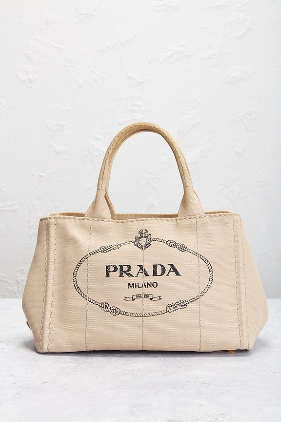 view 2 of 9 Prada Canapa Tote Bag in Neutral