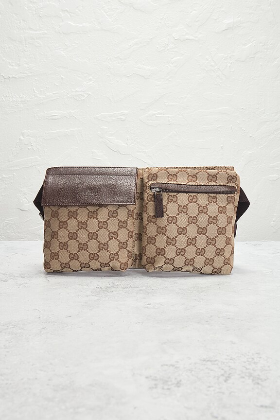 view 2 of 9 Gucci GG Canvas Waist Bag in Brown