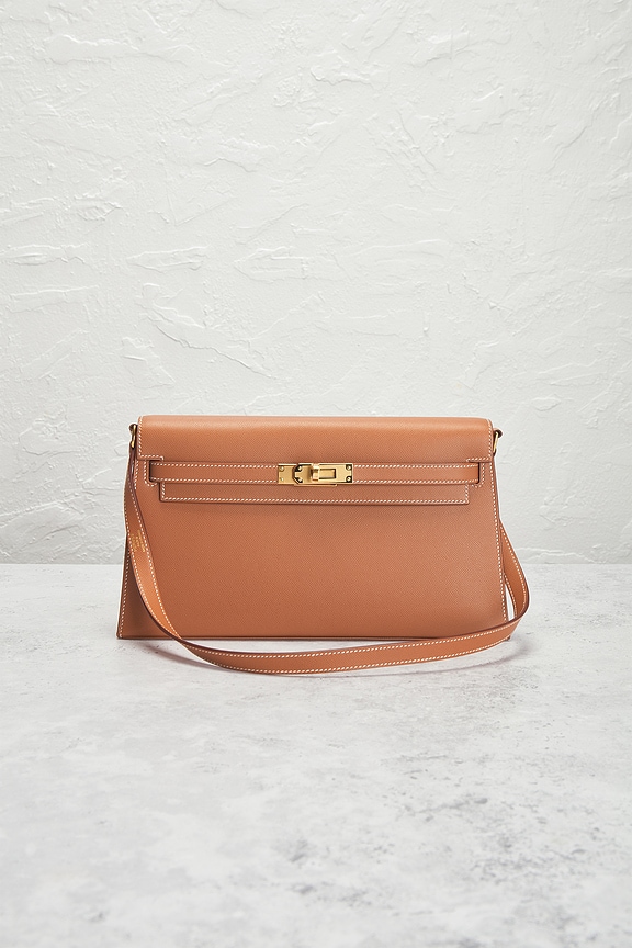 view 2 of 7 Hermes Epsom Kelly Elan Shoulder Bag in Gold