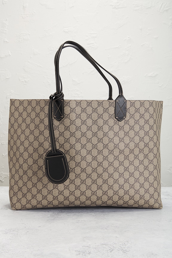 view 2 of 9 Gucci GG Supreme Reversible Tote Bag in Beige