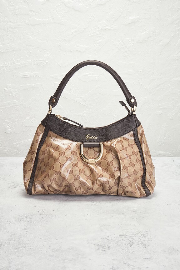 view 2 of 7 Gucci Crystal Abbey Handbag in Beige