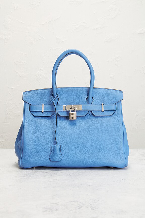 view 2 of 10 SAC À MAIN HERMES in Bleu Paradis