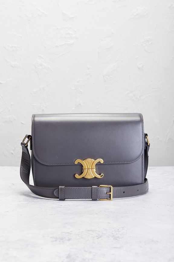 view 2 of 9 Celine Triomphe Shoulder Bag in Grey