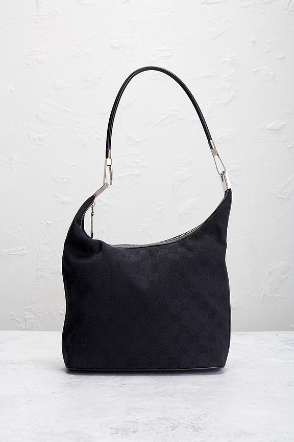 view 2 of 9 Gucci Interlocking G Clasp Hobo Bag in Black