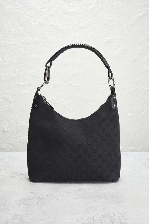 view 2 of 8 Gucci GG Canvas Shoulder Bag in Black