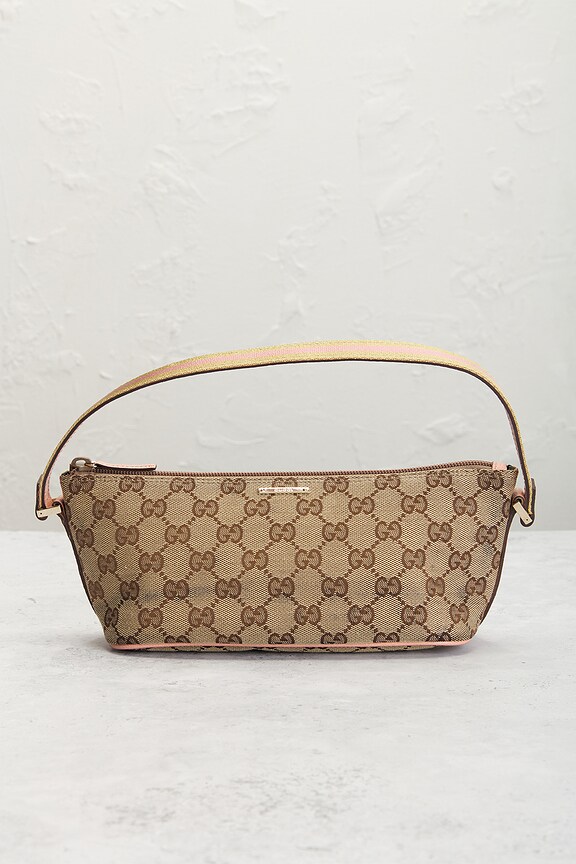 view 2 of 8 Gucci GG Boat Pochette Shoulder Bag in Beige
