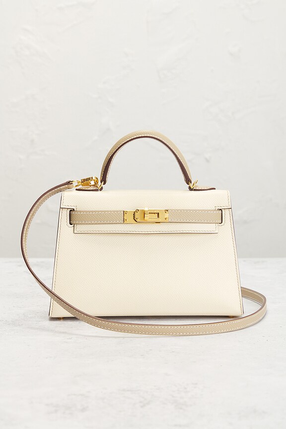 view 2 of 7 BOLSO HERMES in Craie