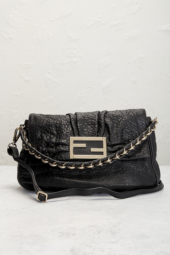 view 2 of 9 Fendi Mia Flap Shoulder Bag in Black