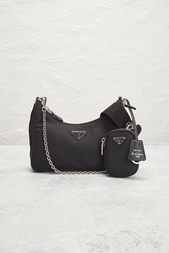 view 2 of 8 Prada Re-Edition 2005 Re-Nylon Shoulder Bag in Black