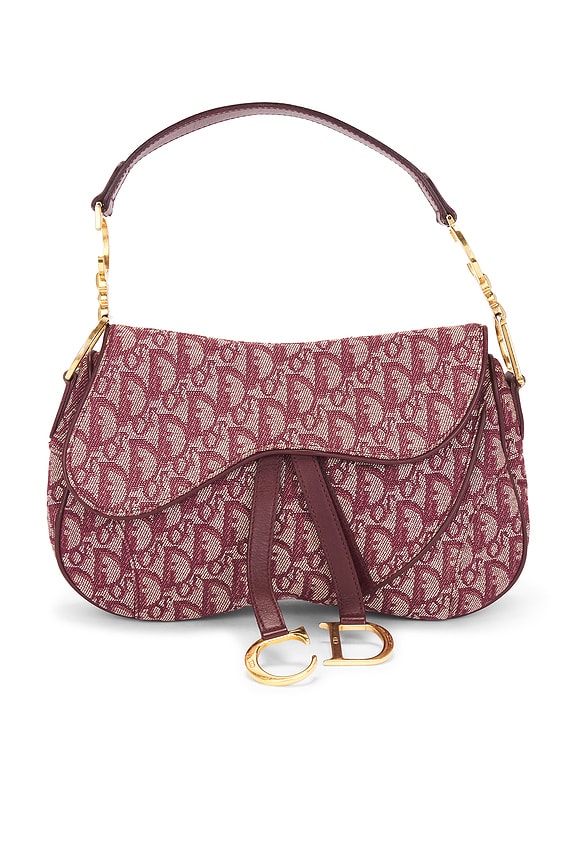 view 1 of 9 Dior Trotter Double Saddle Bag in Red