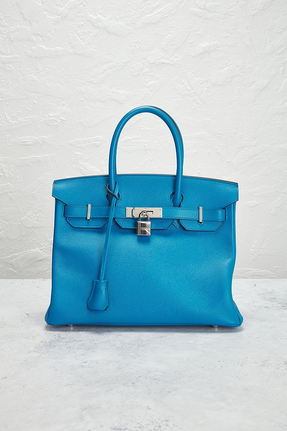 view 2 of 6 HERMES ハンドバッグ in Blue Zanzibar