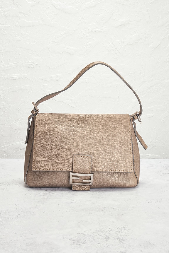 view 2 of 9 Fendi Selleria Mama Baguette Shoulder Bag in Beige