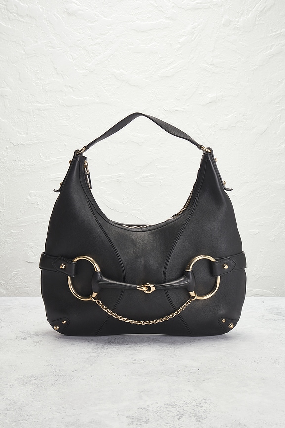 view 2 of 8 Gucci Horsebit Hobo Bag in Black