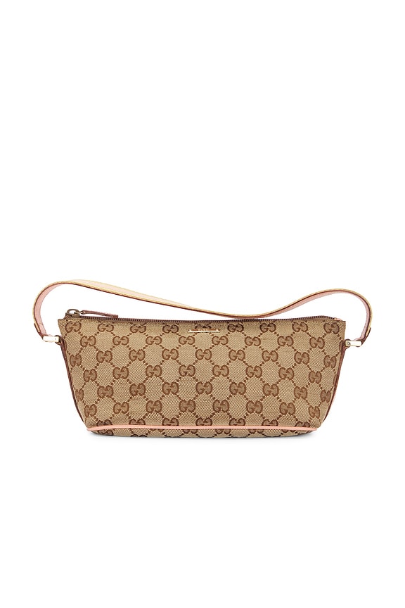 view 1 of 9 Gucci GG Boat Pochette Shoulder Bag in Beige