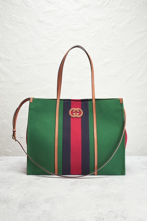 view 2 of 7 Gucci Interlocking G Tote Bag in Green