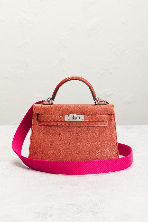 view 2 of 7 Hermes Chevre Kelly 20 Handbag in Cuivre Rose Mexico