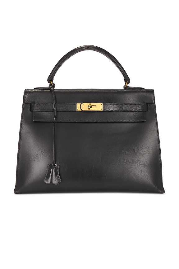 view 1 of 10 Hermes Vintage Box Kelly Sellier 32 in Black