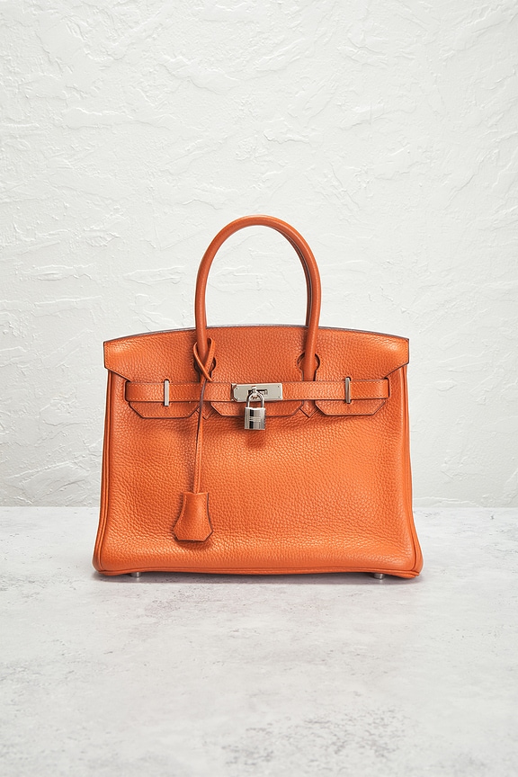 view 2 of 8 Hermes Clemence Birkin 30 Handbag in Potiron