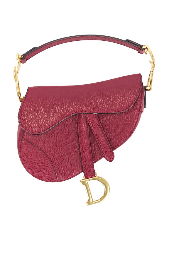 view 1 of 9 Dior Mini Saddle Bag in Red