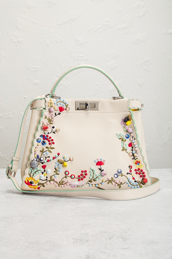 view 2 of 10 Fendi Peekaboo Handbag in Ivory