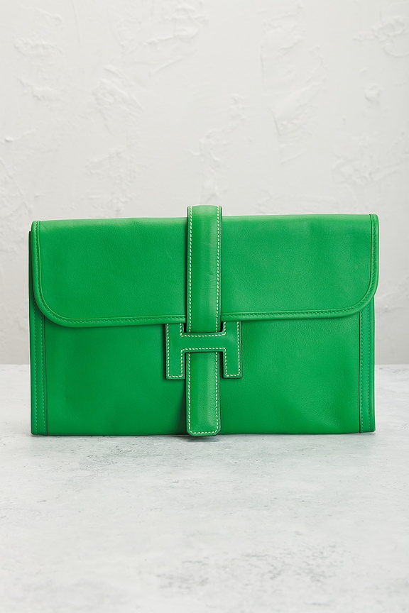 view 2 of 9 POCHETTE HERMES in Bamboo