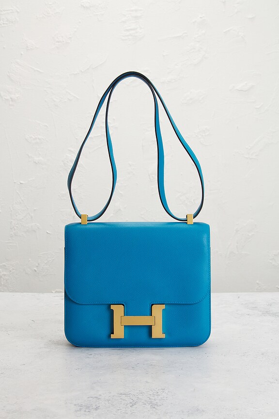 view 2 of 9 SAC À MAIN HERMES in Celeste