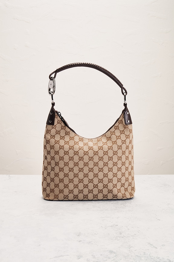 view 2 of 9 Gucci GG Canvas Shoulder Bag in Beige