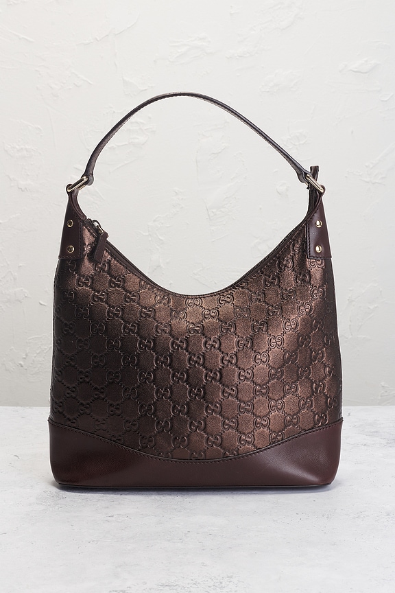 view 2 of 9 Gucci Guccissima Hobo Bag in Brown