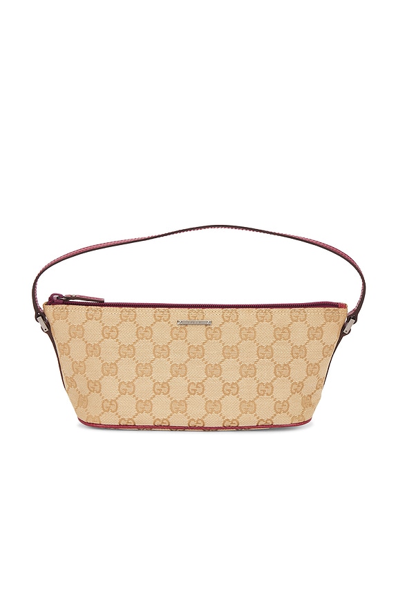 view 1 of 7 Gucci GG Boat Pochette Shoulder Bag in Beige