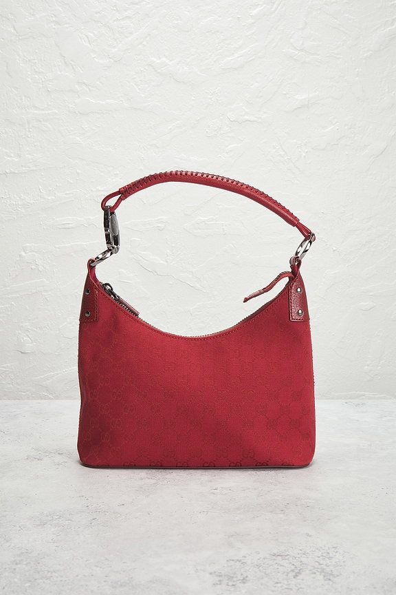 view 2 of 7 Gucci GG Canvas Shoulder Bag in Red