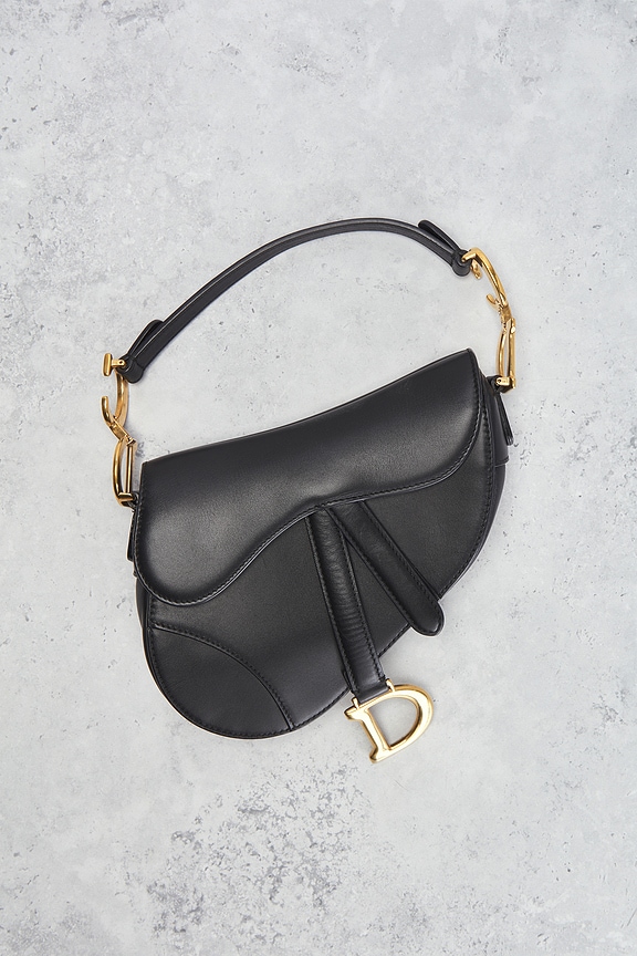 view 2 of 8 Dior Mini Saddle Bag in Black