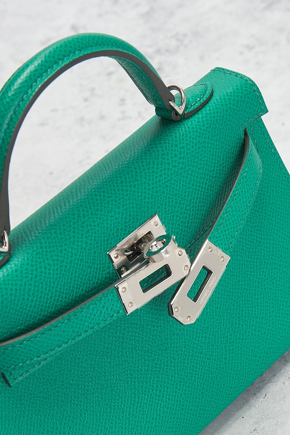 FWRD Renew Hermes Epsom Kelly 20 Handbag in Vert Vertigo | REVOLVE