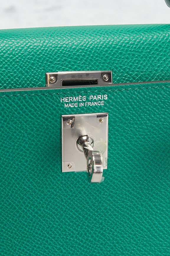 FWRD Renew Hermes Epsom Kelly 20 Handbag in Vert Vertigo | REVOLVE