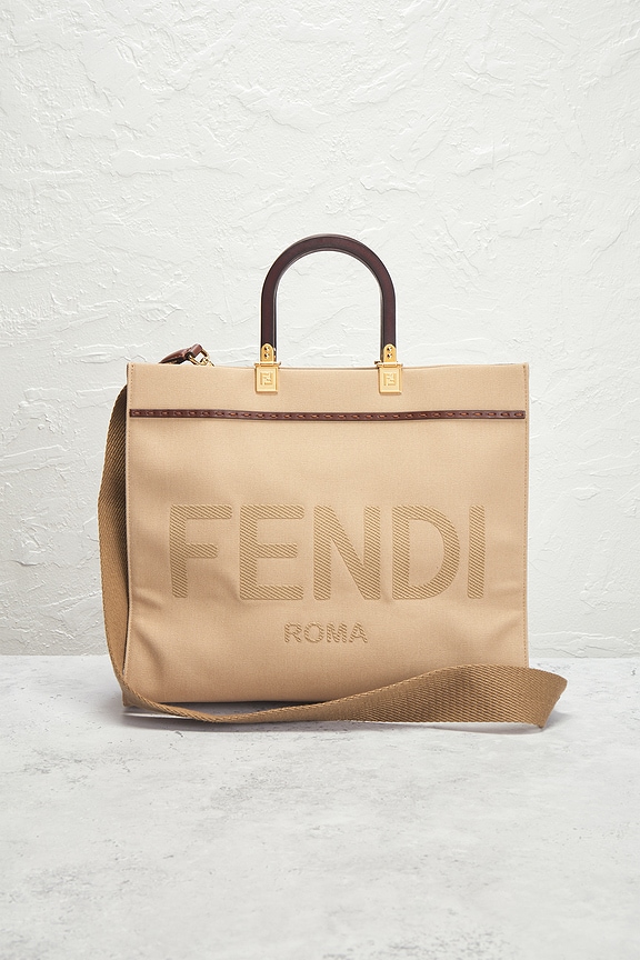 view 2 of 8 Fendi Sunshine Shopper Tote Bag in Beige