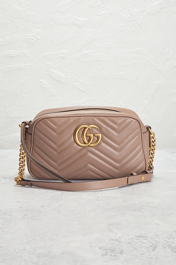 view 2 of 9 Gucci GG Marmont Shoulder Bag in Beige