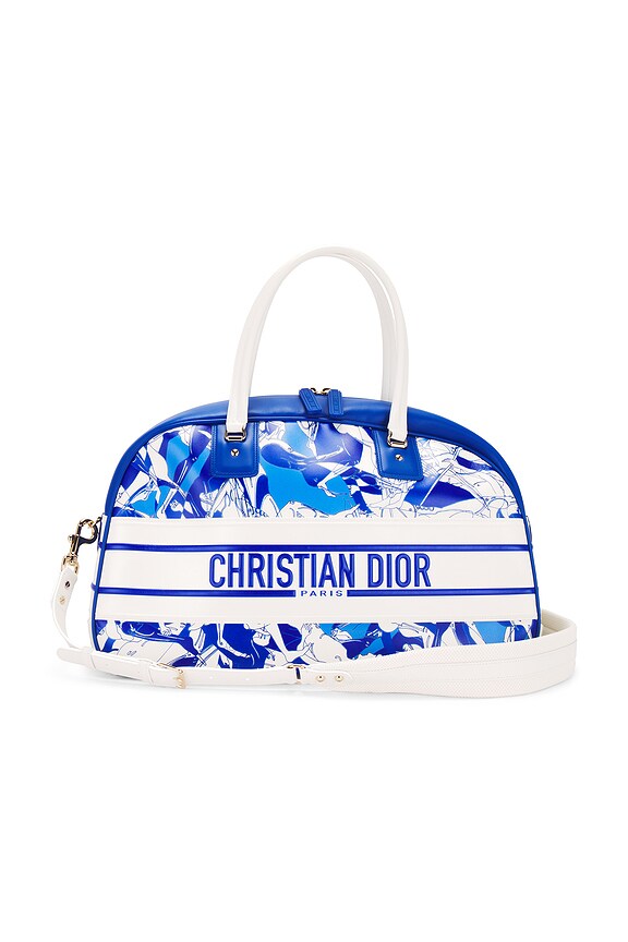 CD D-Vibe bowling bag 21 blue obliaue fabric