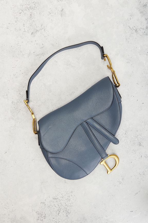 view 2 of 10 DIOR 새들 백 in Blue
