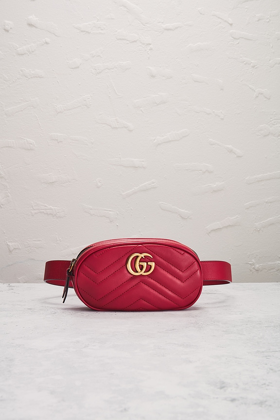view 2 of 9 GUCCI 웨이스트 백 in Red